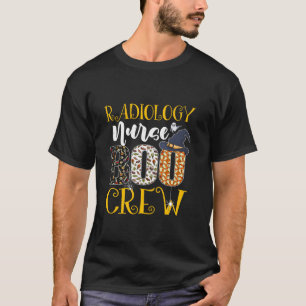 Radiology Nurse Boo Crew Halloween Boo Ghost Spide T-Shirt