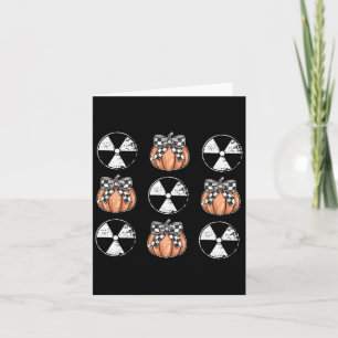 Radiology Pumpkin Coquette Fall Autumn Xray Tech H Card