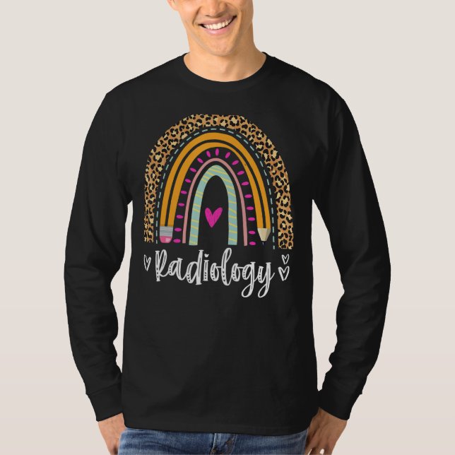 Radiology Rainbow X Ray Tech T-Shirt (Front)