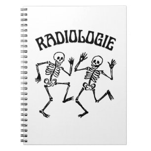 Radiology Skeleton Dance Vintage Humor Notebook