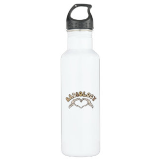 Radiology Skeleton Heart Hands Classic 710 Ml Water Bottle