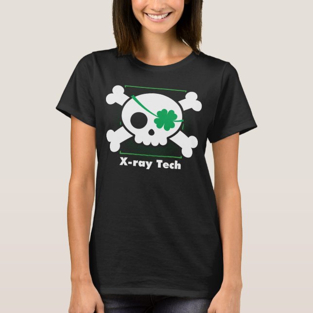 Radiology St Patrick's Day X Ray Tech Lucky C T-Shirt (Front)