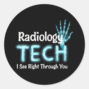 Radiology Tech Humour X Ray Classic Round Sticker