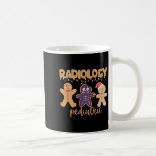 Radiology Tech Pediatric Christmas Gingerbread Man Coffee Mug