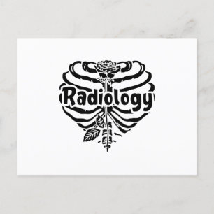 Radiology Tech Rad Nurse Flower Technologist Xray Postcard