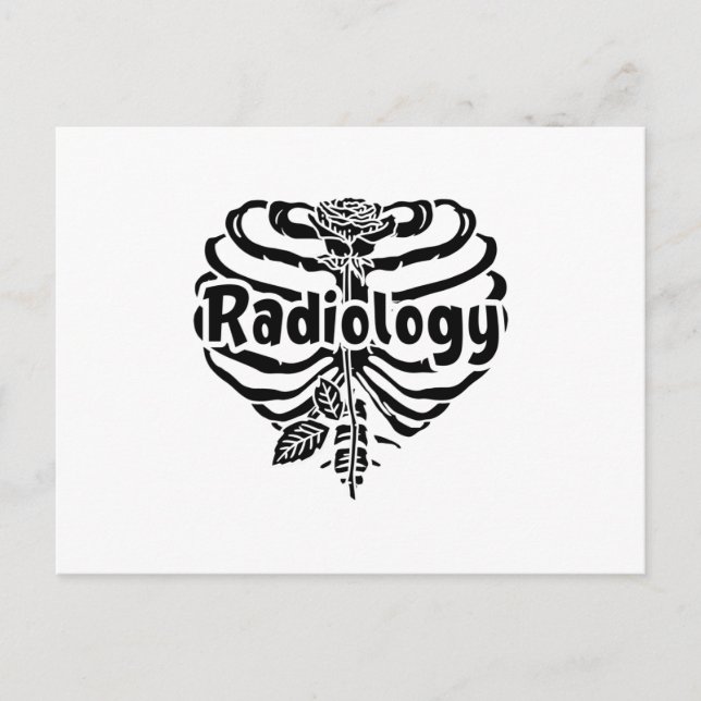 Radiology Tech Rad Nurse Flower Technologist Xray Postcard (Front)