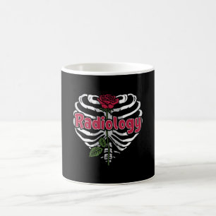 Radiology Tech Rad Nurse Xray Flower Technologist Coffee Mug