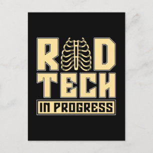 Radiology Tech Rad Tech In Progress Radiologist Holiday Postcard