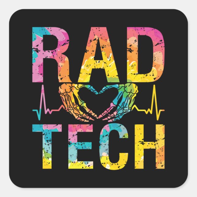 Radiology Tech Rad Tech Medicine Technologist Xray Square Sticker (Front)