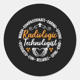 Radiology Tech Radiologic Technologist Nurse Xray Classic Round Sticker
