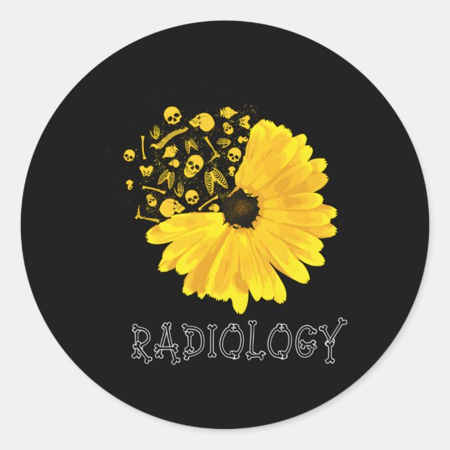 Radiology Tech Radiologist X-Ray Radiographer Rad Classic Round Sticker (Front)
