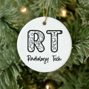 Radiology Tech RT Rad Technician X-ray Tech Gifts  Ceramic Ornament