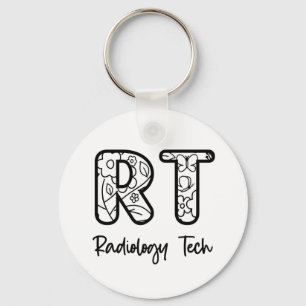 Radiology Tech RT Rad Technician X-ray Tech Gifts Key Ring