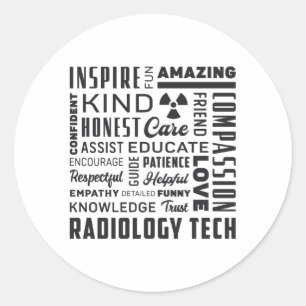 Radiology Tech Technologist Rad Tech X-Ray Tech Classic Round Sticker