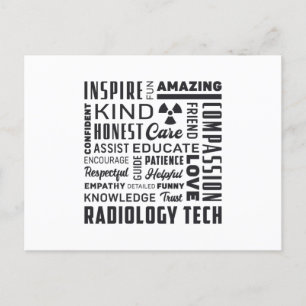 Radiology Tech Technologist Rad Tech X-Ray Tech Postcard