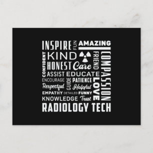 Radiology Tech Technologist Rad Tech X-Ray Techs Postcard