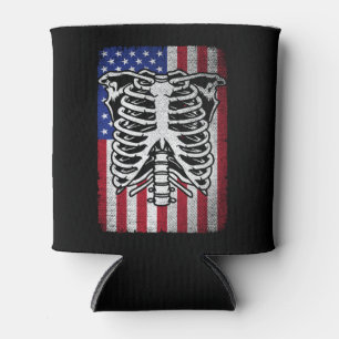 Radiology Tech USA American Flag Rad Tech  Can Cooler