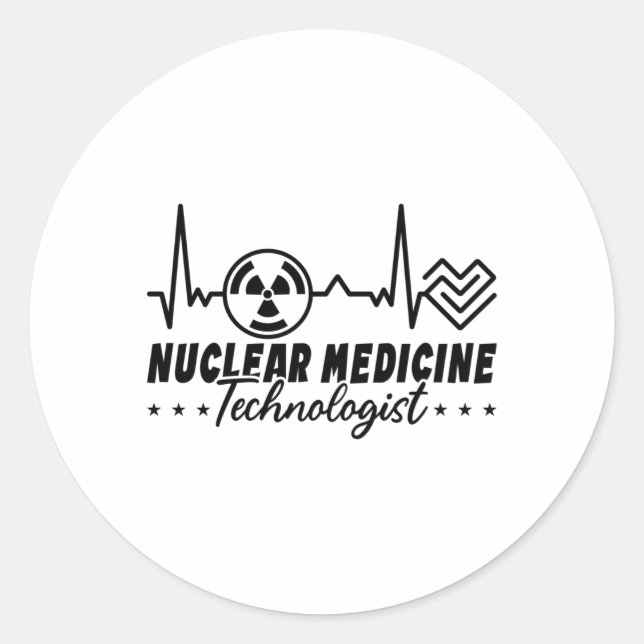 Radiology Tech Xray Nuclear Medicine Technologist Classic Round Sticker (Front)