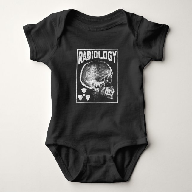 Radiology Technician Skull Xray Technologist Baby Bodysuit (Front)
