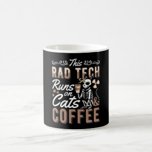 Radiology This Rad Tech Runs Cats And Coffee Xray Mug