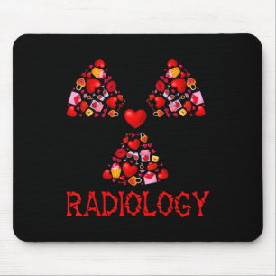 Radiology Valentine Hearts Cute Radiologist X-ray  Mouse Pad