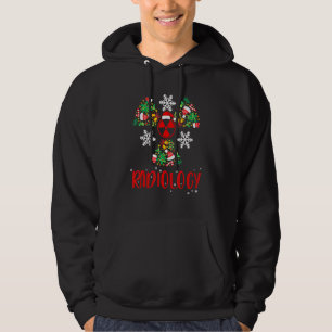 Radiology With Christmas Hat Tree Radiologist Xray Hoodie