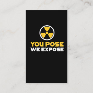 Radiology X-Ray Tech Gift Radioactive nuclear Business Card