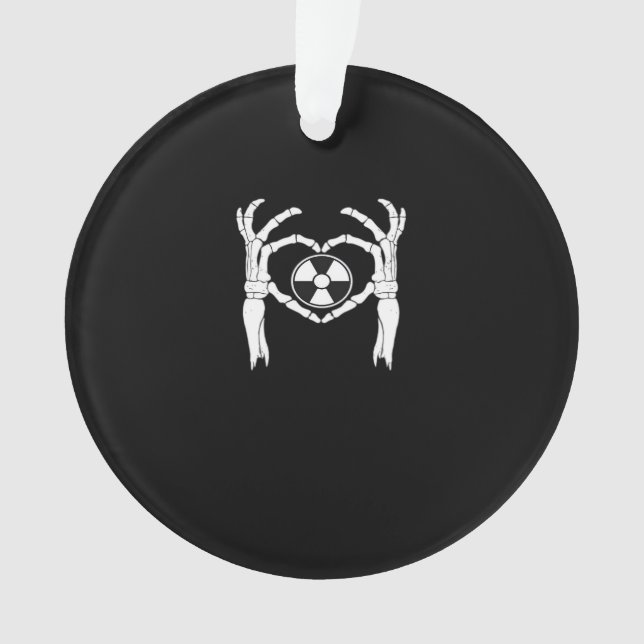 Radiology X-Ray Tech Heart Shaped Skeleton Hands D Ornament (Front)