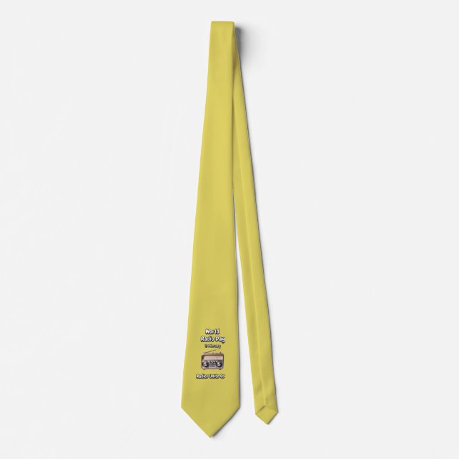 Radios Unite Us. World Radio Day (WRD). Tie (Front)