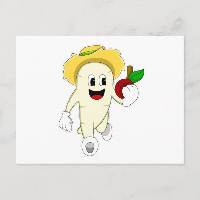Radish as Farmer with Fruit Postcard (Front)