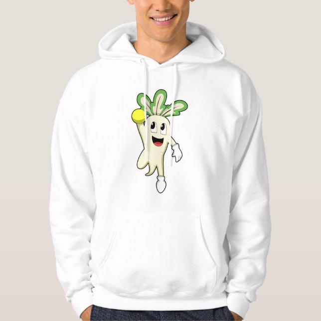 Radish at Handball player with Handball Hoodie (Front)