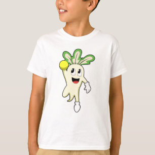 Radish at Handball player with Handball T-Shirt
