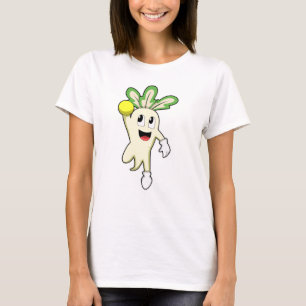Radish at Handball player with Handball T-Shirt