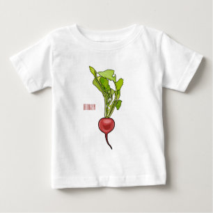 Radish cartoon illustration  baby T-Shirt