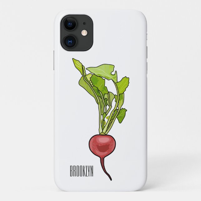 Radish cartoon illustration  Case-Mate iPhone case (Back)