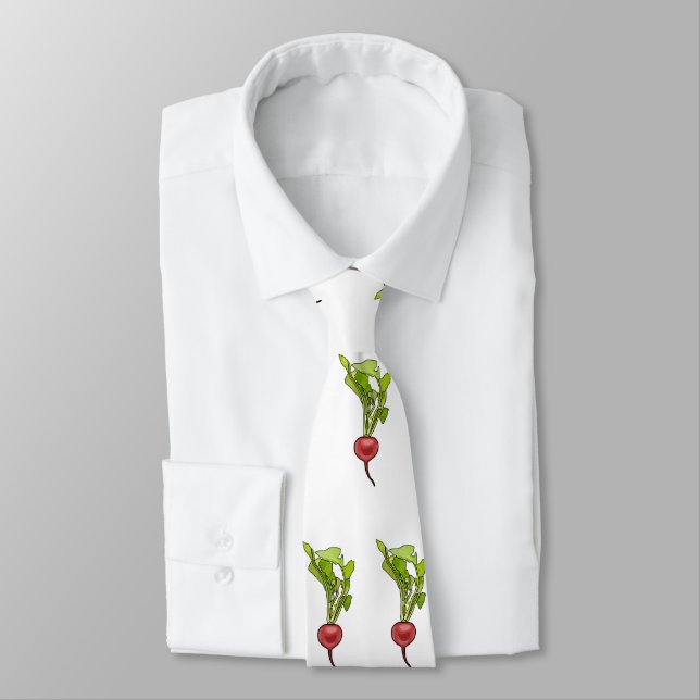 Radish cartoon illustration  tie (Tied)