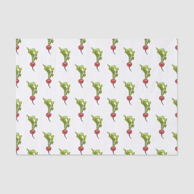 Radish cartoon illustration  tissue paper (Front)