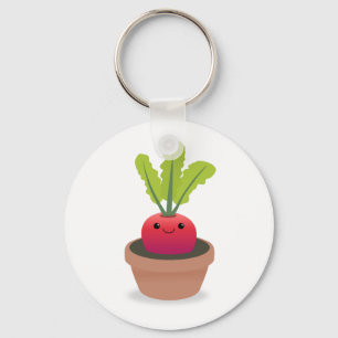 Radish Character Key Ring