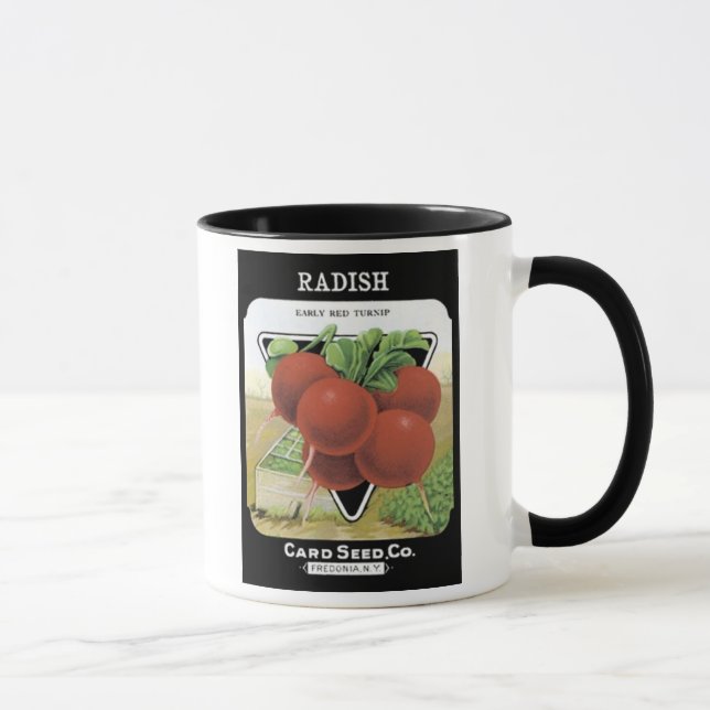 Radish Early Red Turnip Card Seed Co Mug (Right)