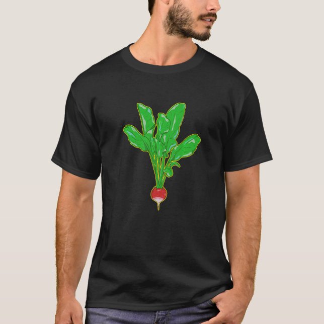 Radish gardening vegetable   T-Shirt (Front)