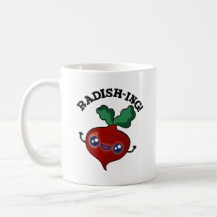 Radish-ing Funny Veggie Radish Pun Coffee Mug