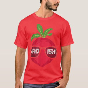 Radish Sunglasses Vegetable Vegans Vegetarian T-Shirt