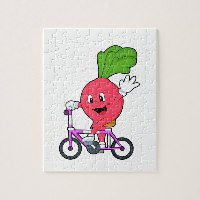 Radish with Bicycle Jigsaw Puzzle (Vertical)