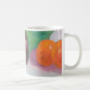 Radishes Aubergine and Oranges Coffee Mug