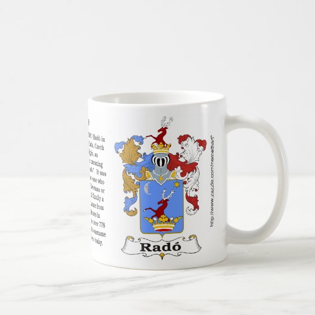 Rado Family Hungarian Coat of Arms mug (Right)