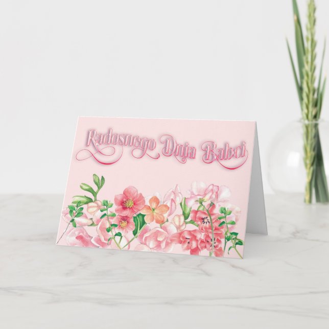 Radosnego Dnia Babci  - Mother's Day Card (Front)
