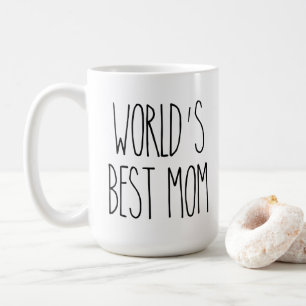 RAE DUNN Inspired World's Best Mom Coffee Mug