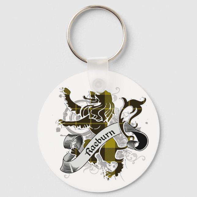 Raeburn Tartan Lion Key Ring (Front)