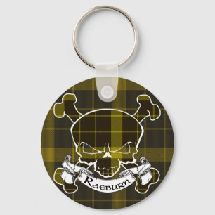 Raeburn Tartan Skull Key Ring