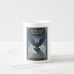RAF Art Deco Remembrance Day Edition Bone China Mug